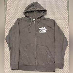 Limited Edition KEXP Full Zip Hoodie Olive Green Size Medium